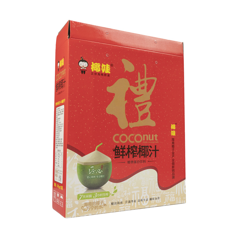 椰娃礼盒245mlx12红